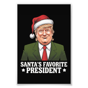 Foto Presidente Favorito do Papai Noel Engraçado Trump 