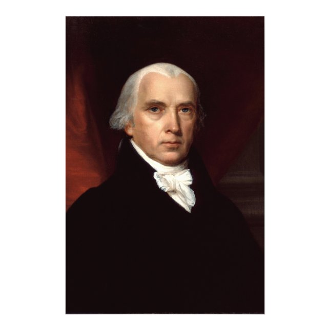 Foto Presidente James Madison Retrato de John Vanderlyn (Frente)