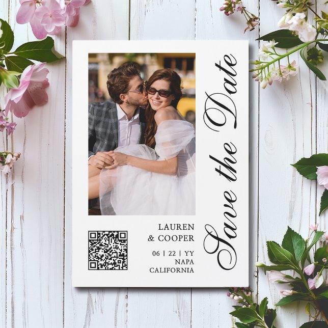 Foto Preto Branco QR Script Salvar Data (Criador carregado)