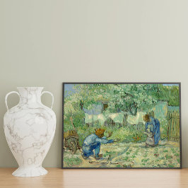 Foto Primeiros passos, após Millet por Vincent Van Gogh
