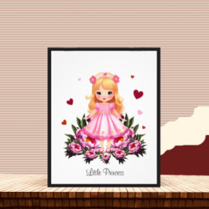 Foto Princesa adorável com flores