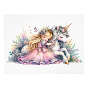 Foto Princesa Unicórnio Pastel Fantasia Conto de Fadas