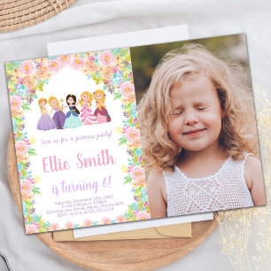 Foto: Princesas Pretas Roxas Convites de Aniversár