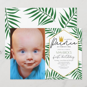 FOTO - príncipe pequeno Folha Convite do primeiro