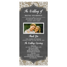 Foto: Programas De Casamento De Locais Burlap Burl