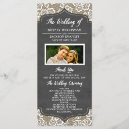 Foto: Programas De Casamento De Locais Burlap Burl