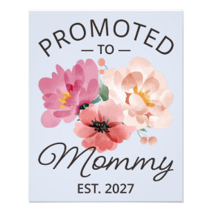 Foto Promovida a Mamãe Est 2027 Anúncio de Nova Mamãe V