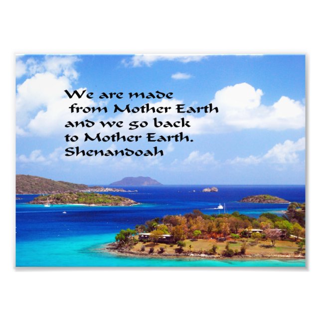 Foto Provérbio indiano antigo americano (Frente)