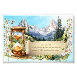 Foto Proverbs Art Impressão Alps Daisiers Hourglass 4 x