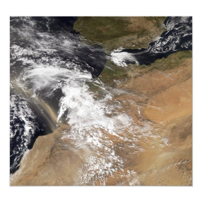 Foto Pruminosas de poeira ao largo da costa marroquina (Frente)