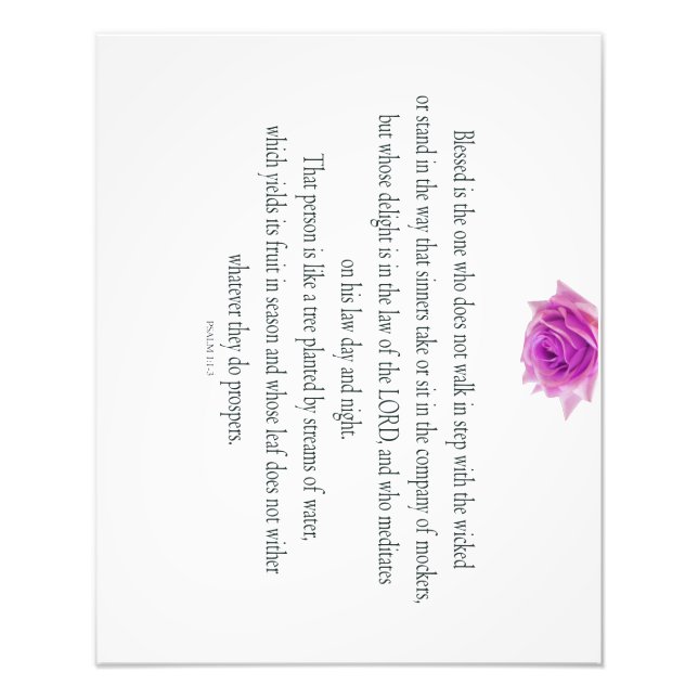 Foto Psalm 1, Flower, (Frente)