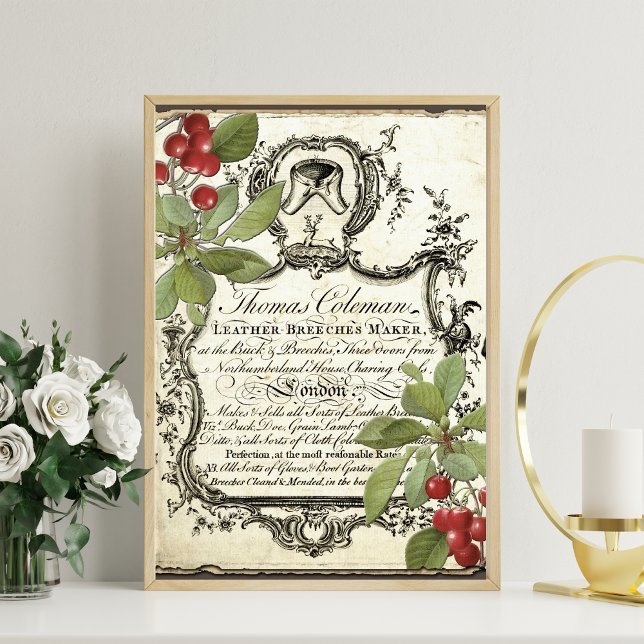 Foto Publicidade em couros e flores poster (Criador carregado)