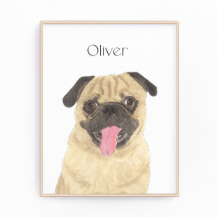 Foto Pug Art Personalizado