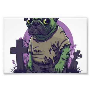 Foto Pug Zumbi � Cachorro de Halloween Divertido e Sem