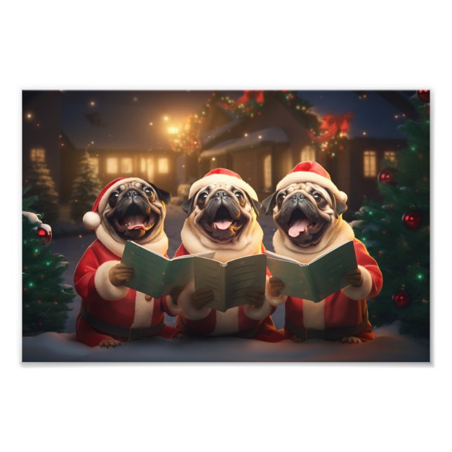 Foto Pugs Natal Caroling Fésico (Frente)