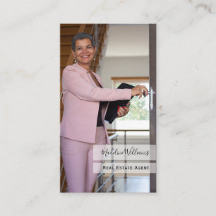 Foto QR Code Real Estate Agent Cartão de visita