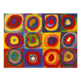 Foto Quadrados com Círculos Concentrados | Kandinsky |