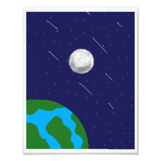 Foto Quebra-cabeça acrílico do planeta e da lua do espa