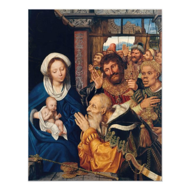 Foto Quentin Matsys - A Adoração do Magi (Frente)
