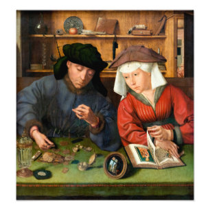 Foto Quentin Matsys - O Moneylender e sua esposa