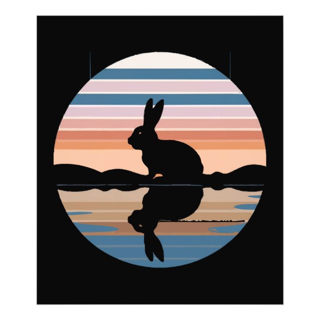 Foto Rabbit Retro Sunset (Frente)