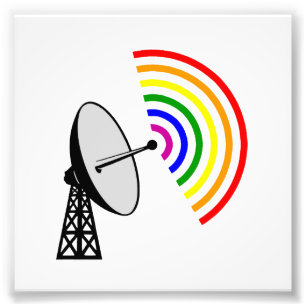 Foto Radar alegre do arco-íris de Gaydar
