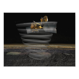 Foto Radar de Marte Reconnaissance Orbiter no Trabalho