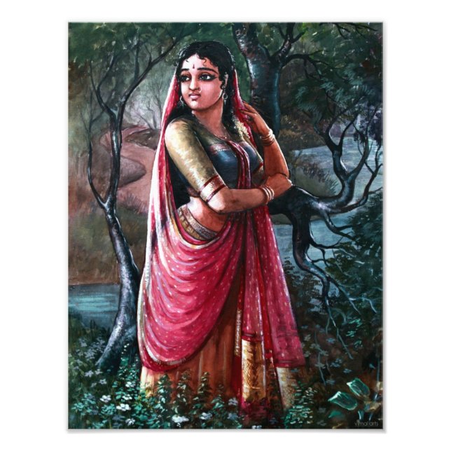 Foto Radha Krishna — pintura indiana (Frente)