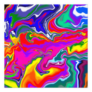 Foto Rainbow River Fluid Art