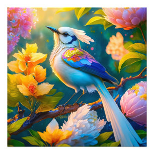 Foto Rainbow Winged Jay Fantasy Bird