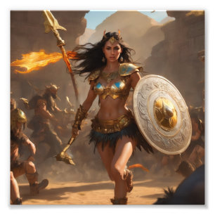 Foto Rainha Guerreira Egípcia no Campo de Batalha