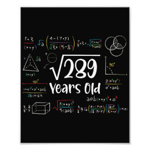 Foto Raiz Quadrada de 289 17º Aniversário 17 Anos