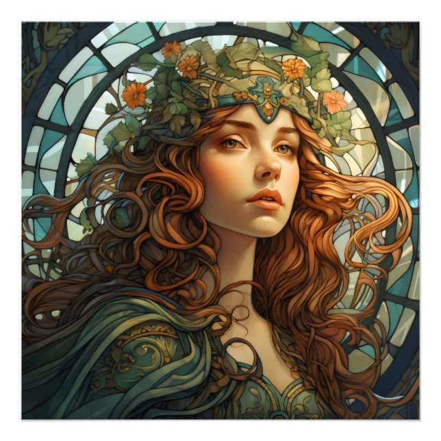 Foto Rapariga de Vidro Nouveau (Frente)