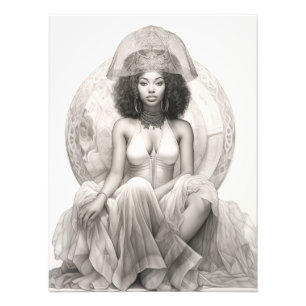 Foto Rapariga exótica em um sofá