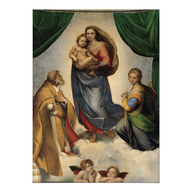 Foto Raphael - A Madonna Sixtina (Frente)