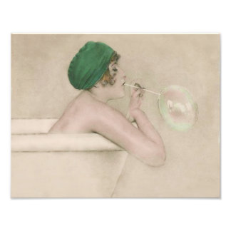 Foto Raphael Kirchner 1916 "Bubbles" Impressão de Vinta