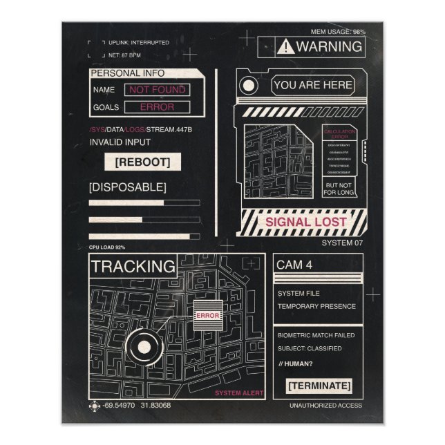 Foto Rastreamento - Design de Streetwear Techno-Brutali (Frente)