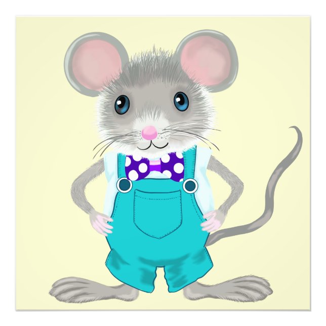 Foto Ratozinho fofo e elegante (Frente)