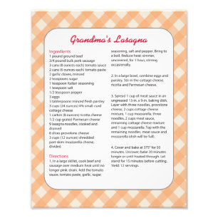 Foto Receita favorita da família retro - lasanhas