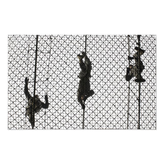 Foto recruta que preenche um obstáculo (Frente)