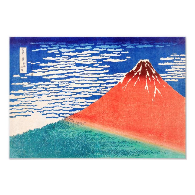 Foto Red Fuji | Hokusai | (Frente)
