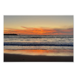 Foto Red Sunset vívido - Venice Beach, CA