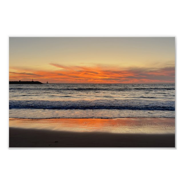 Foto Red Sunset vívido - Venice Beach, CA (Frente)