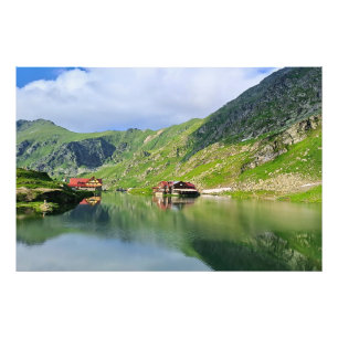 Foto Reflexo do Lago Bâlea – Impressão Alpina dos Cárpa