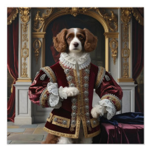 Foto Regal Canine Renaissance Dog Retrait Digital Art