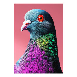 Foto Regal Pigeon Majestade Vivid Realista Bird Retrato
