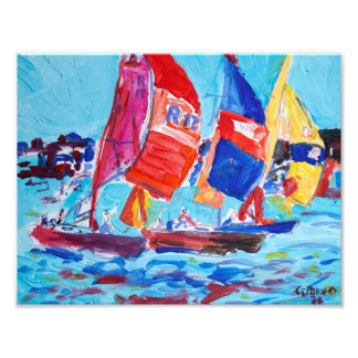 Foto Regata de Vela Vibrante Expressionista