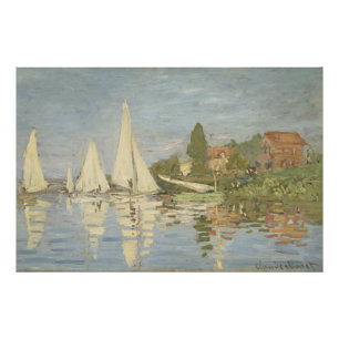 Foto Regatas em Argenteuil, Pintura a Óleo, Claude Mone