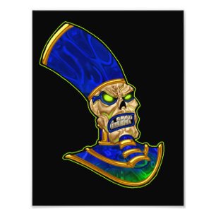 Foto Rei egípcio Crânio Esqueleto Arte do faraó