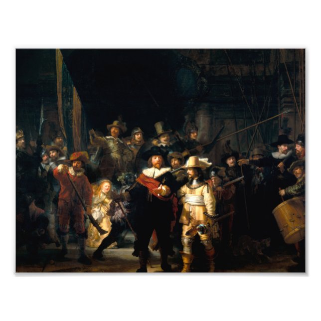 Foto Rembrandt The Night Watch Impressão (Frente)